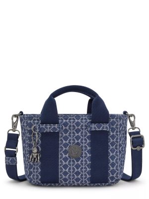 Ritta Mini Printed Denim Shoulder Bag