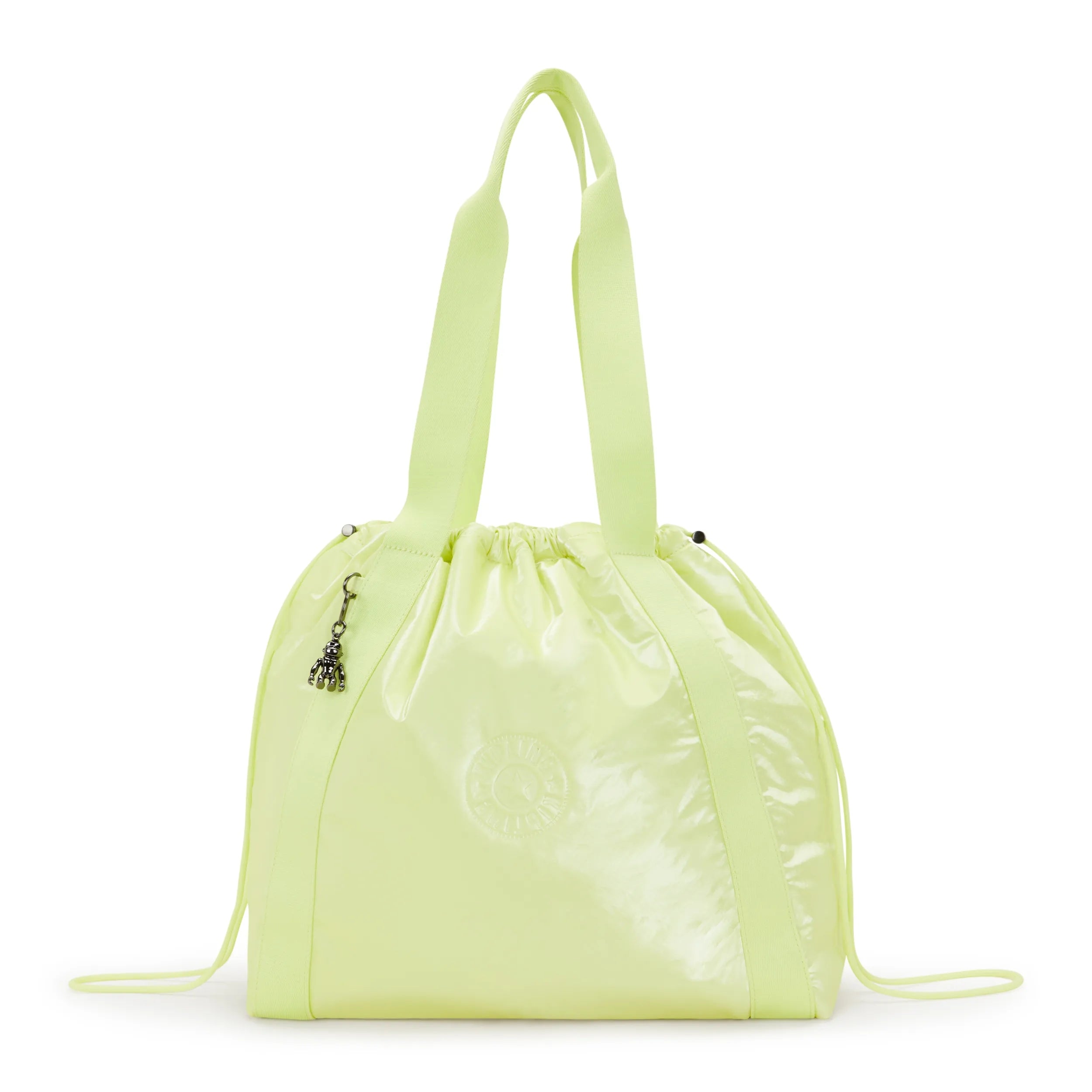 Elmar Lacquered Drawstring Tote Bag