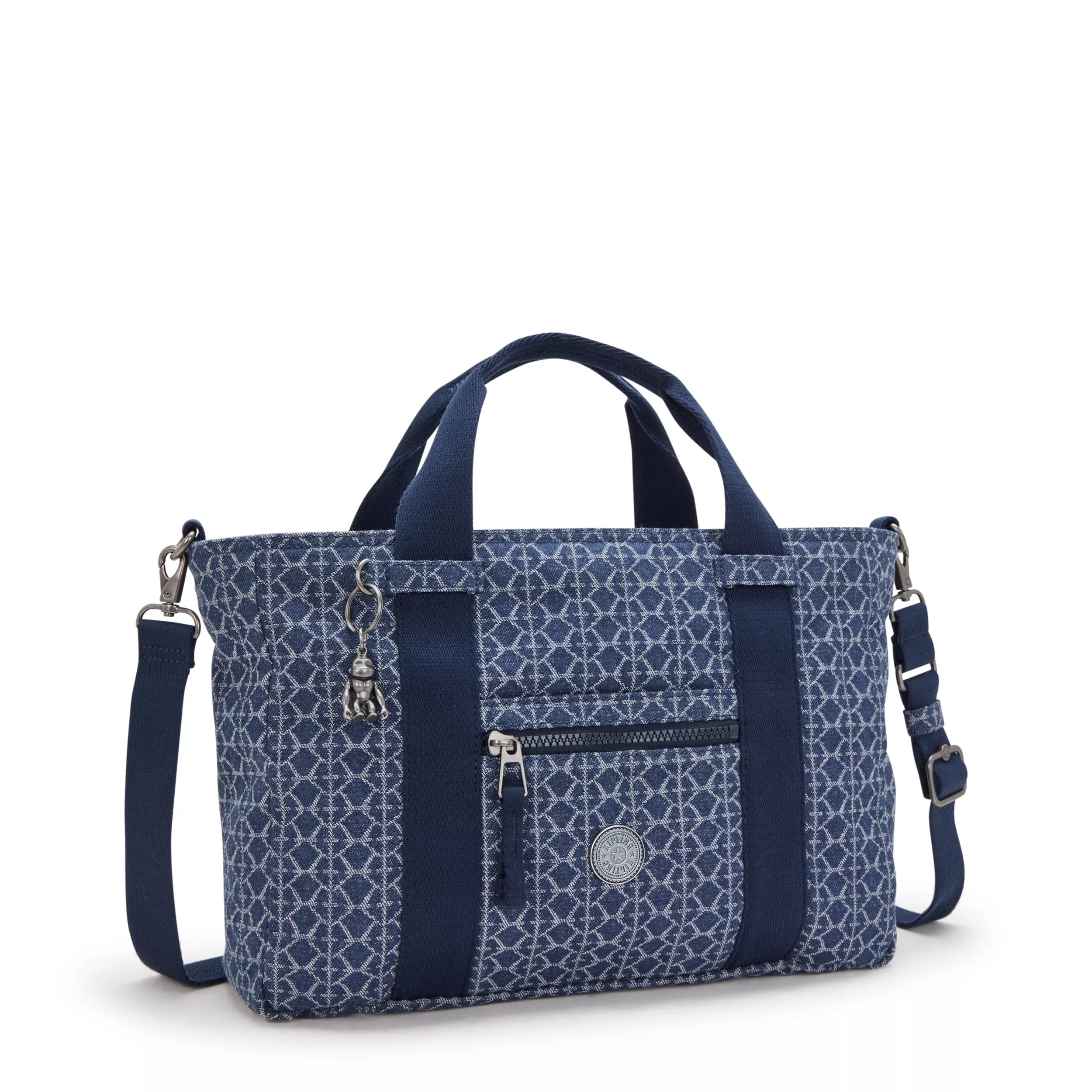 Ritta Small Printed Denim Handbag - 图片 5