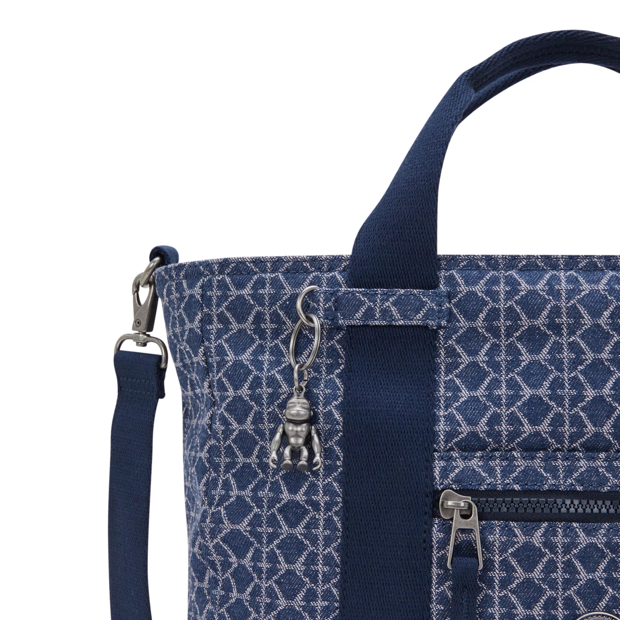Ritta Small Printed Denim Handbag - 图片 6