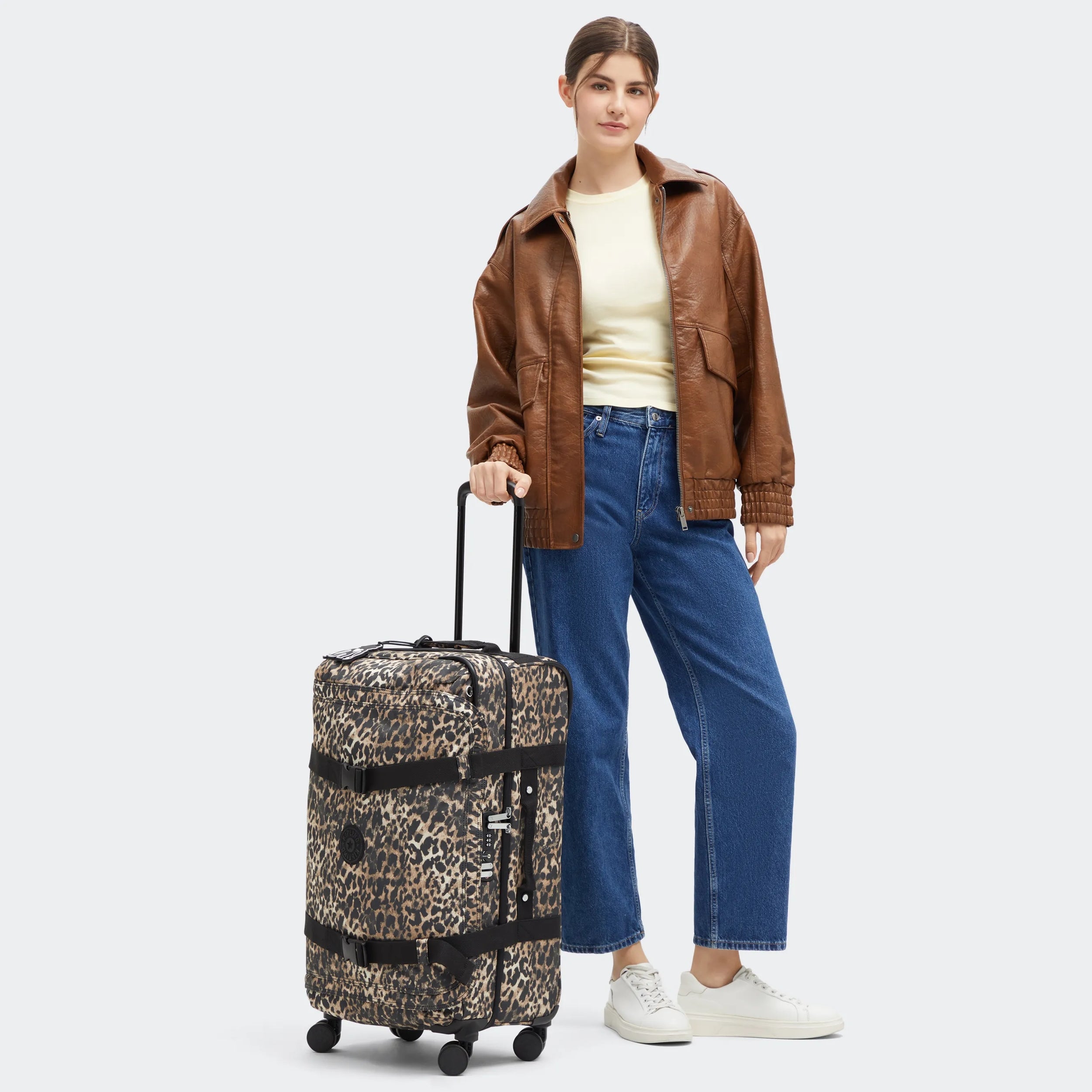 Spontaneous Medium Printed Rolling Luggage - 图片 2