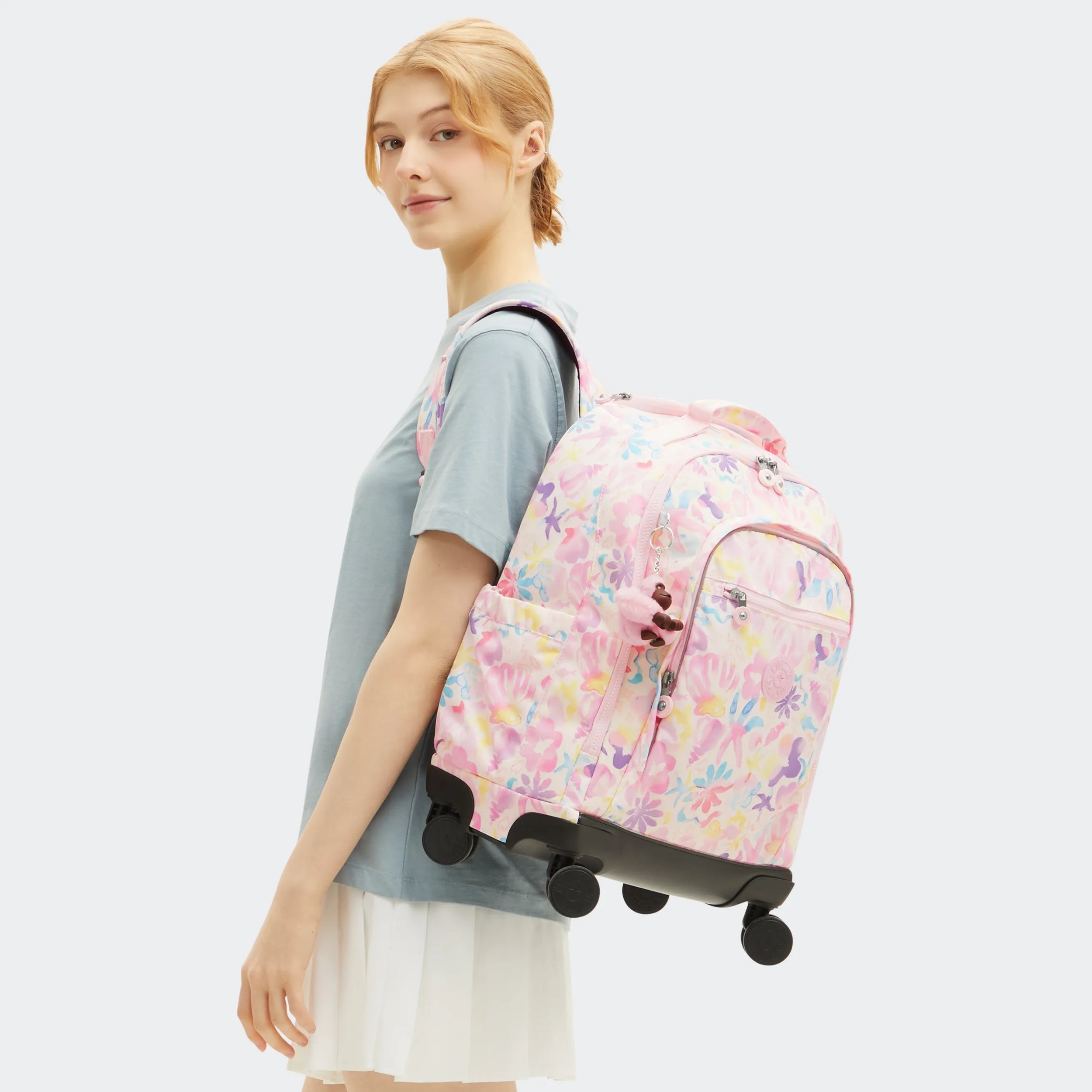 New Zea Printed 15 Laptop Rolling Backpack - 图片 7
