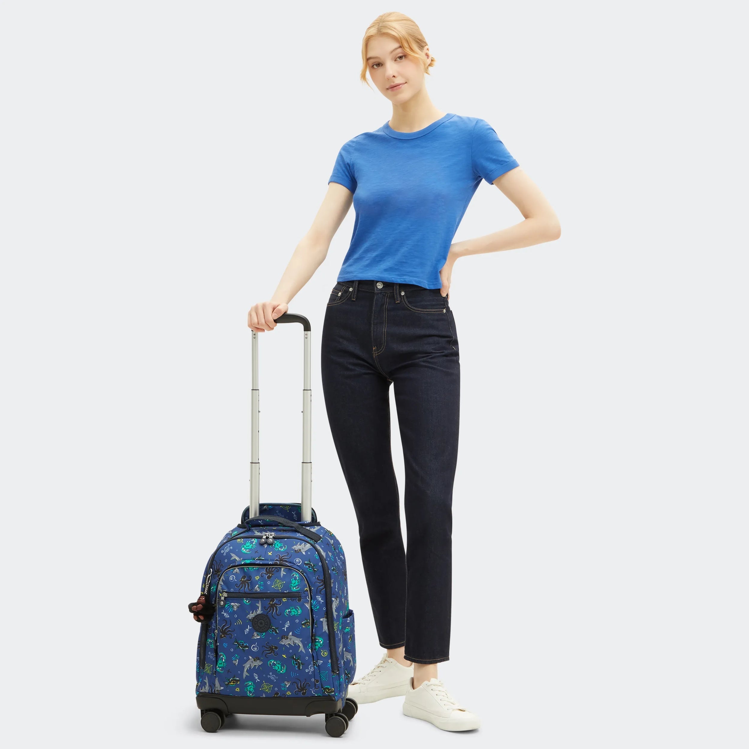 New Zea Printed 15 Laptop Rolling Backpack - 图片 2