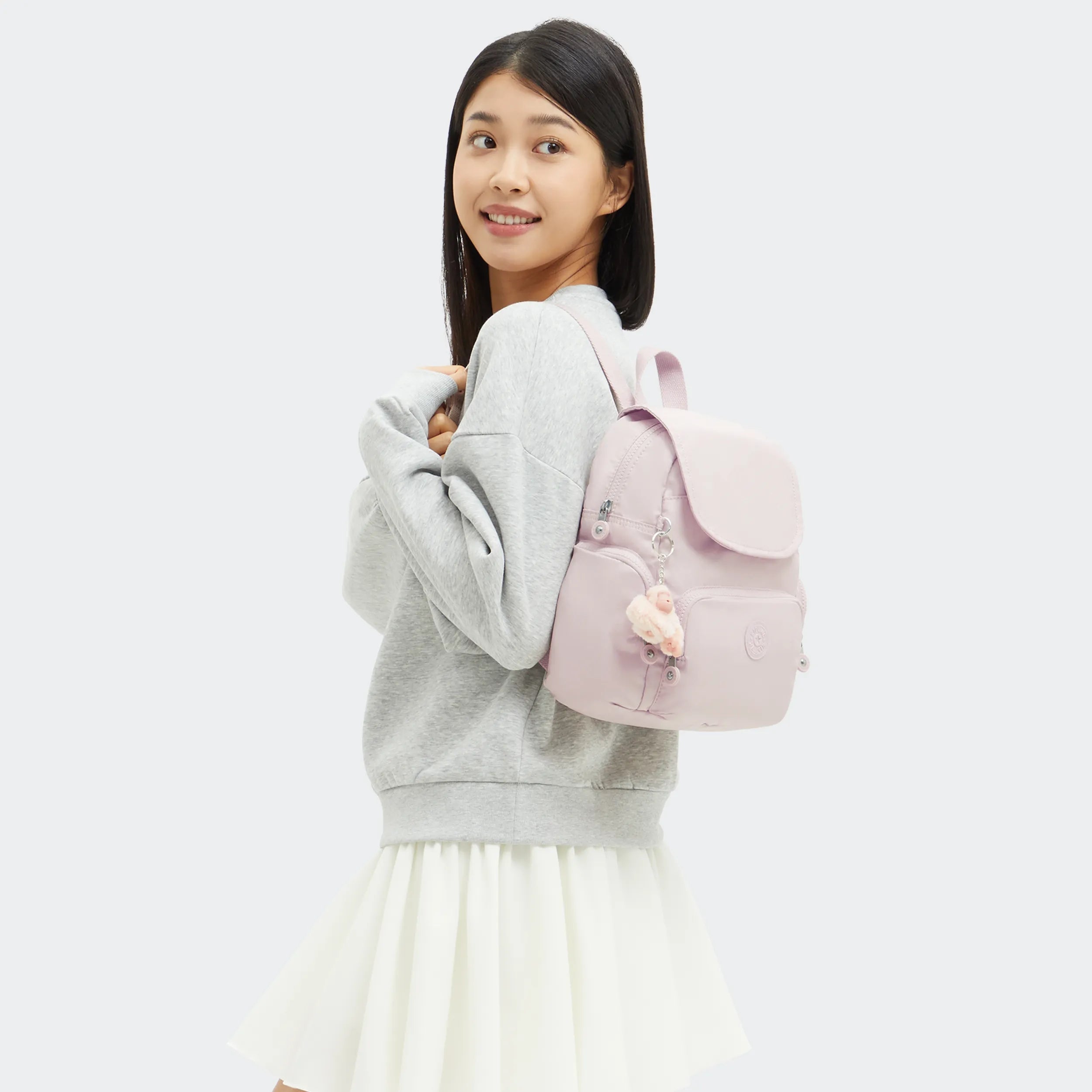 City Zip Mini Metallic Backpack - 图片 2