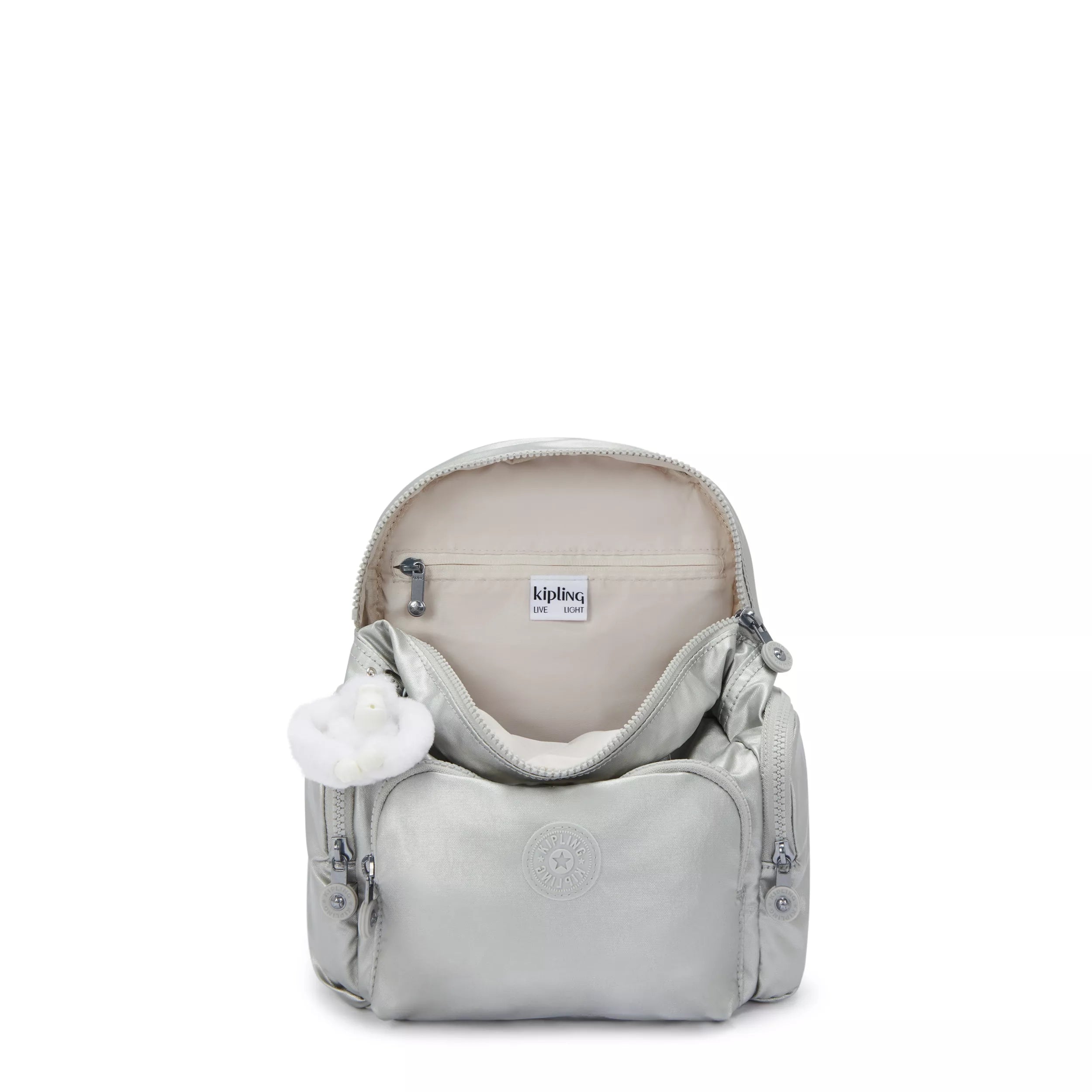 City Zip Mini Metallic Backpack - 图片 4