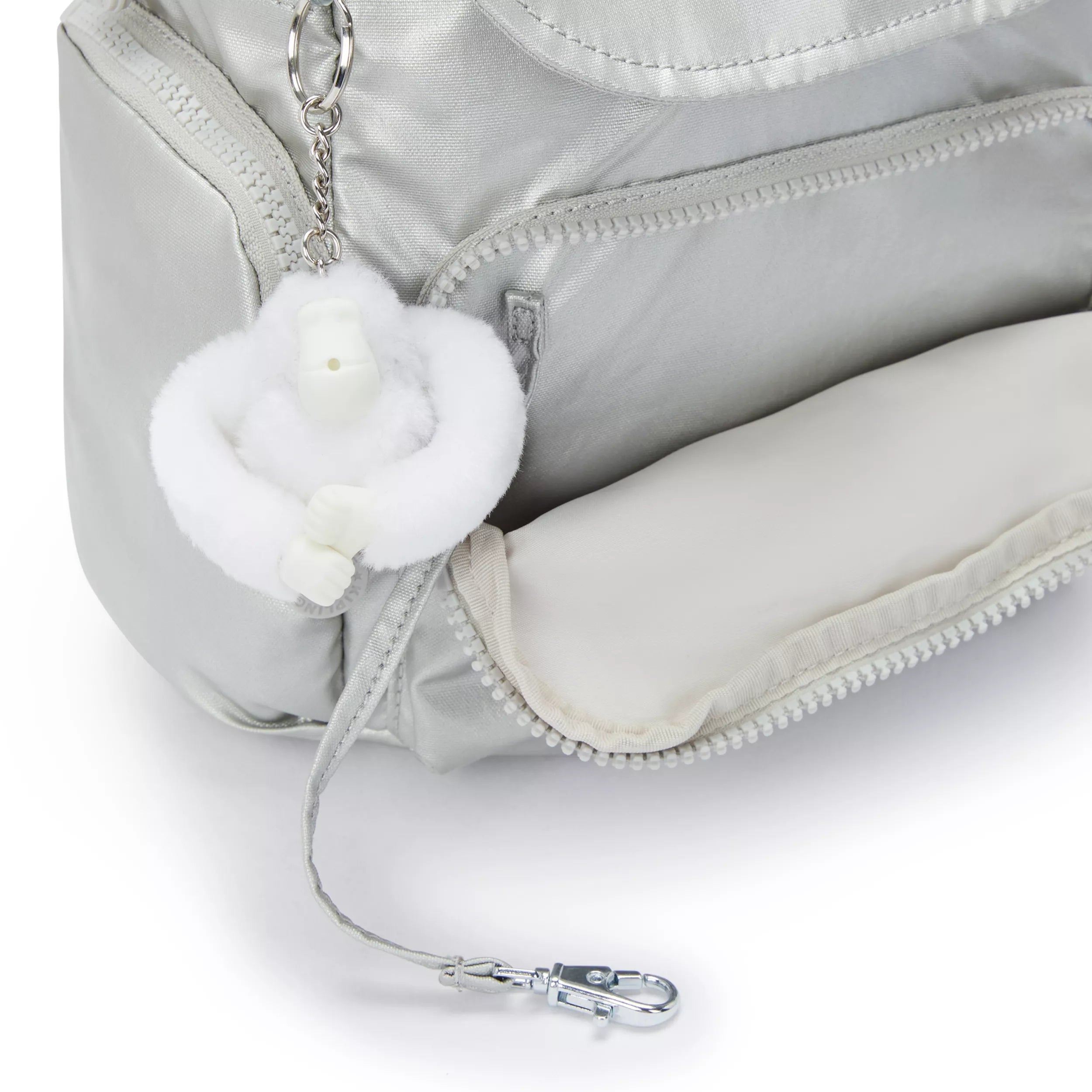 City Zip Mini Metallic Backpack - 图片 8