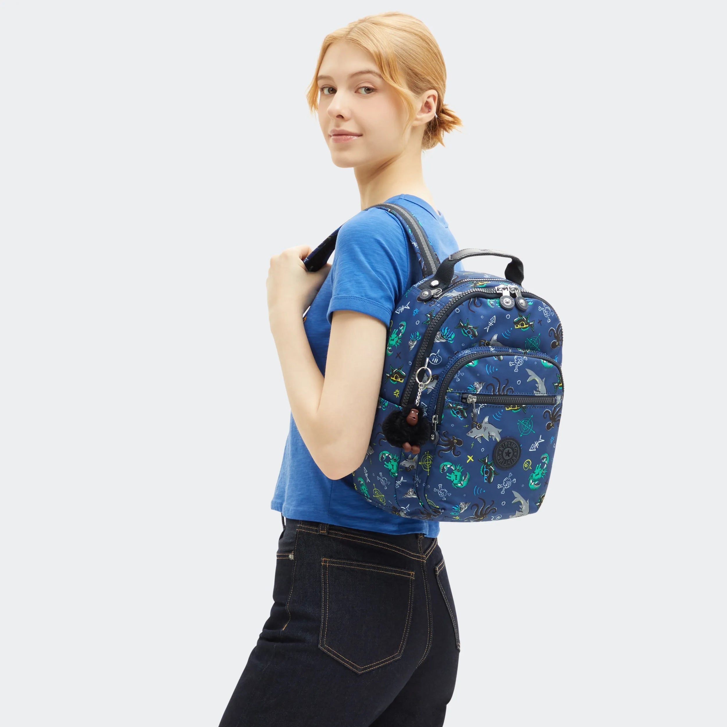 Seoul Small Printed Tablet Backpack - 图片 2