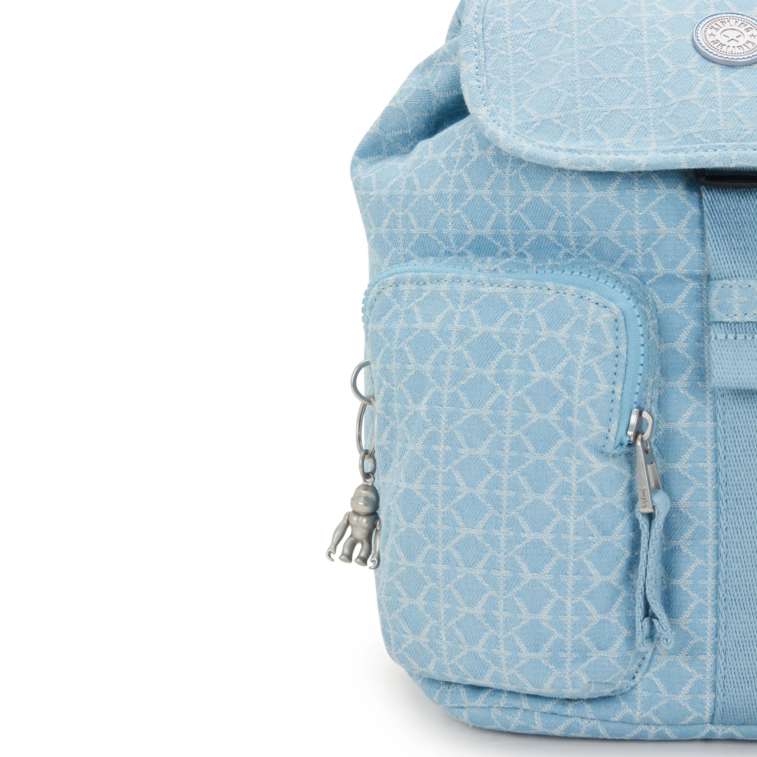 Anto Small Printed Denim Backpack - 图片 6
