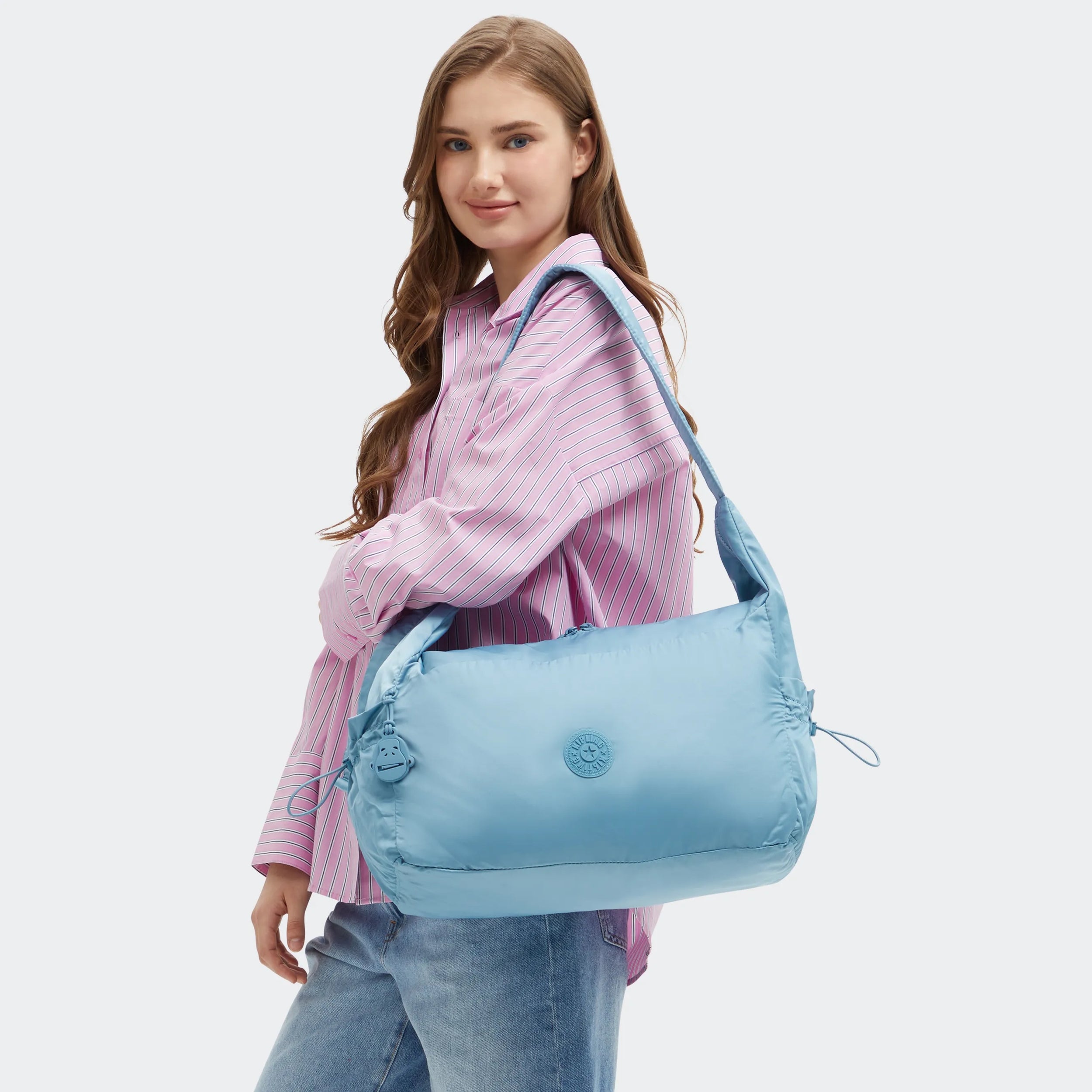 Gwyn Smooth Satin Shoulder Bag - 图片 2
