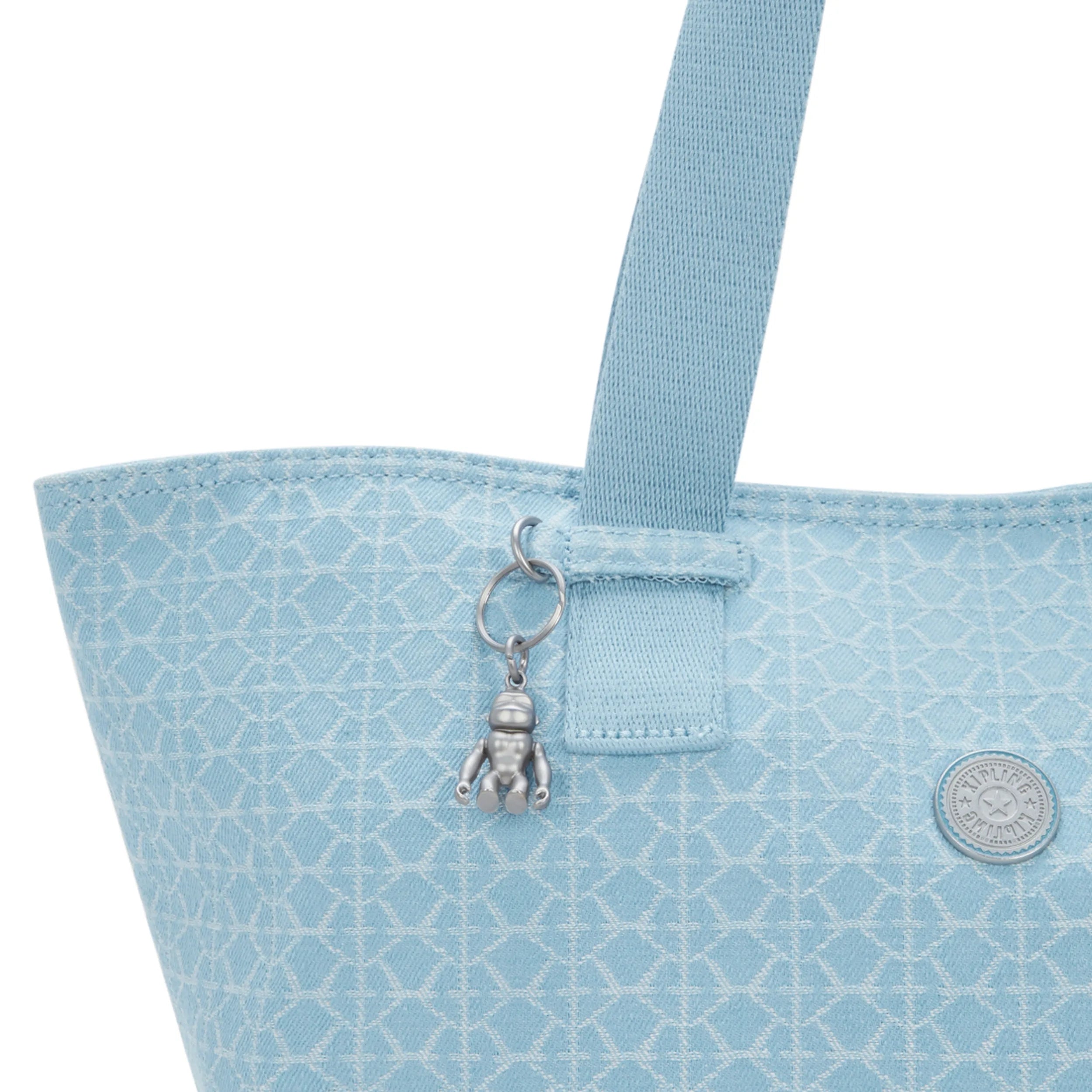Raaja Printed Denim Tote Bag - 图片 6