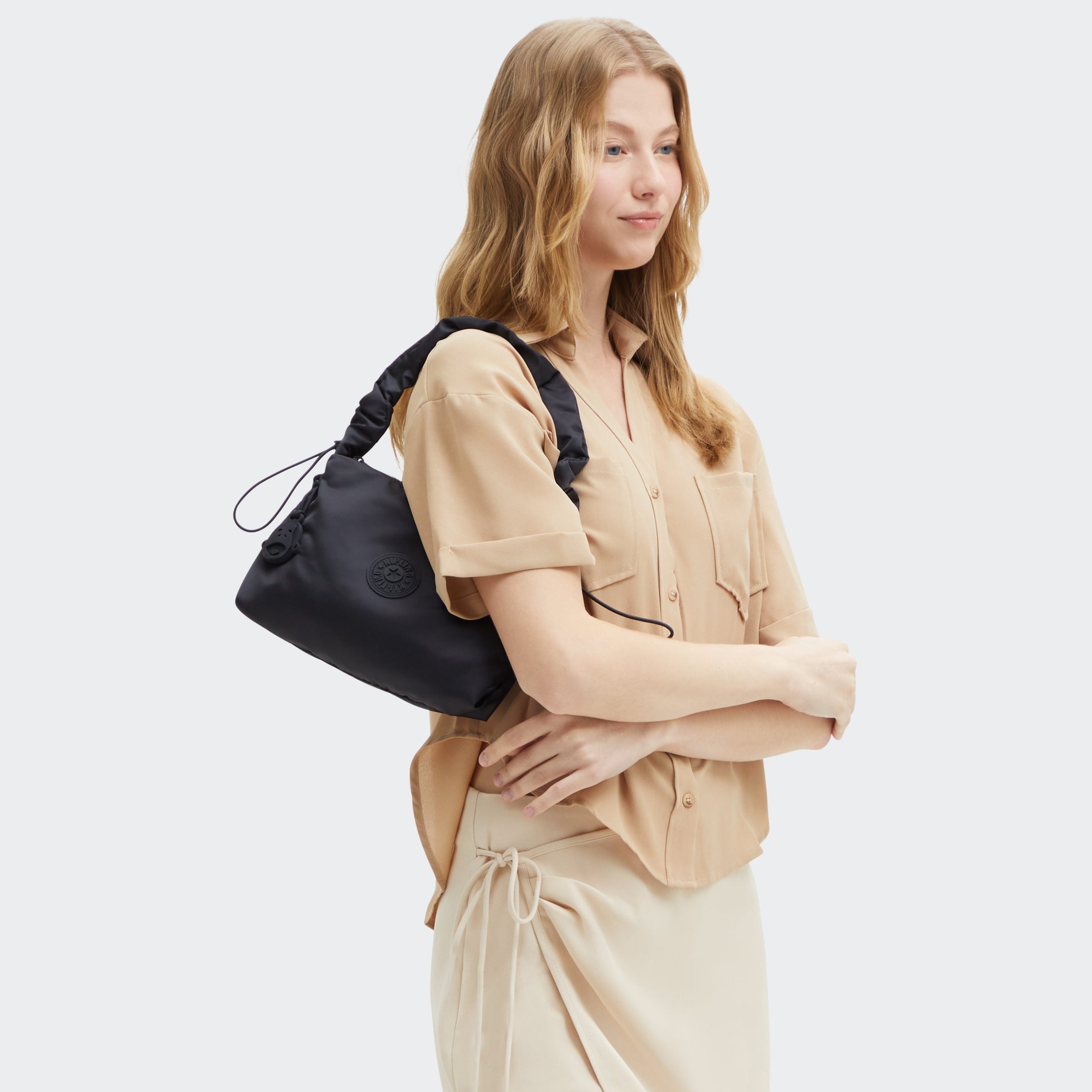 Eleni Smooth Satin Shoulder Bag - 图片 2