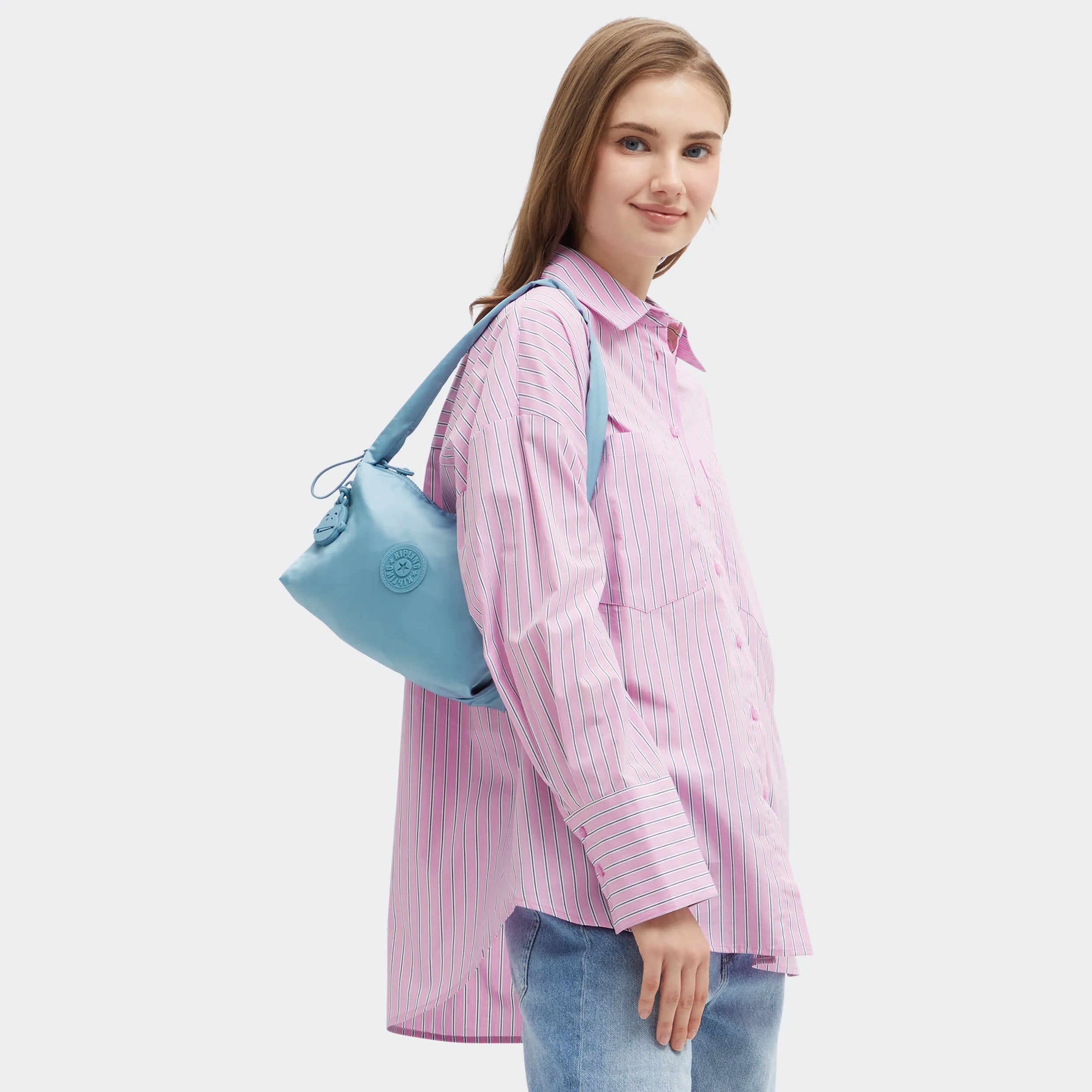 Eleni Smooth Satin Shoulder Bag - 图片 2