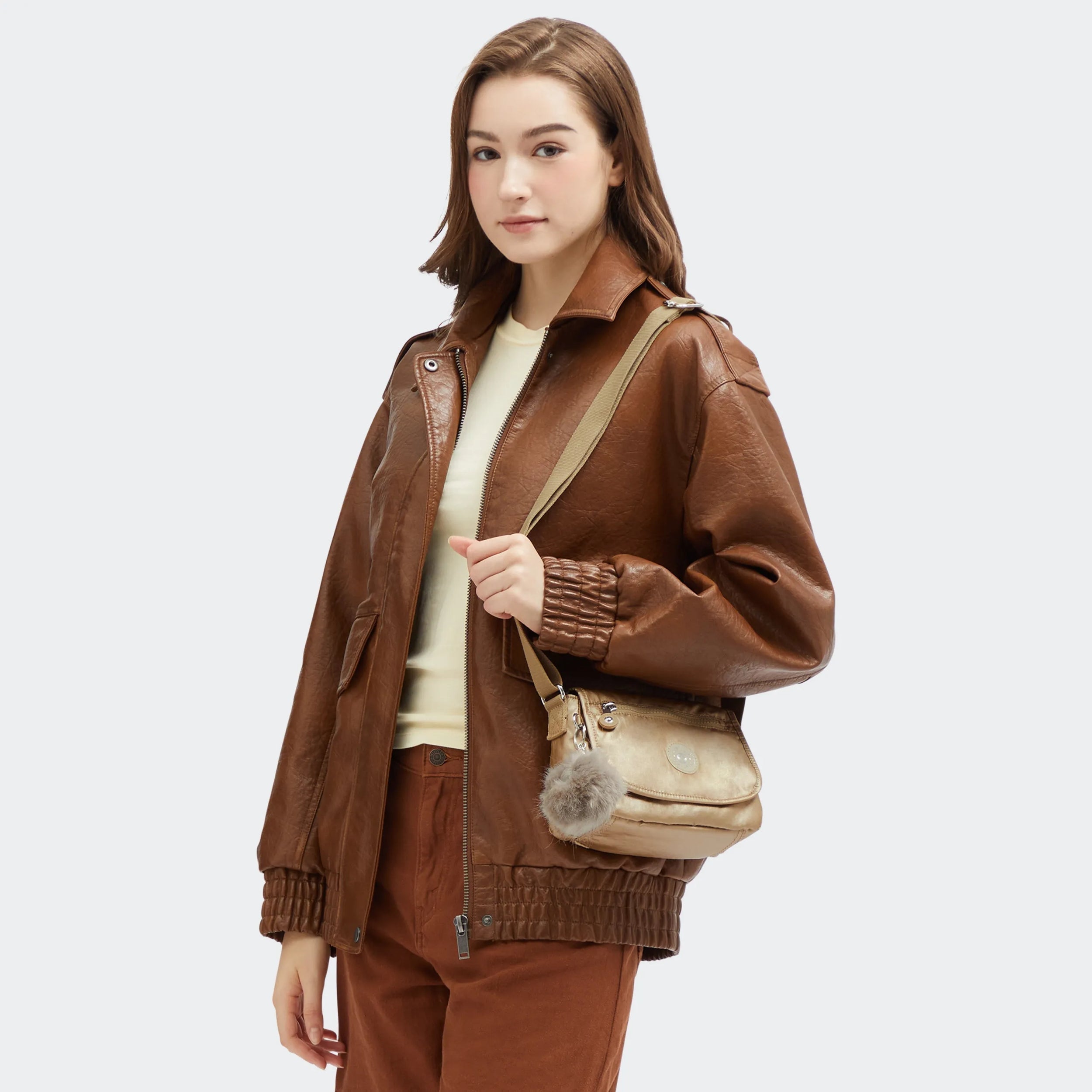 Sabian Metallic Crossbody Mini Bag - 图片 2