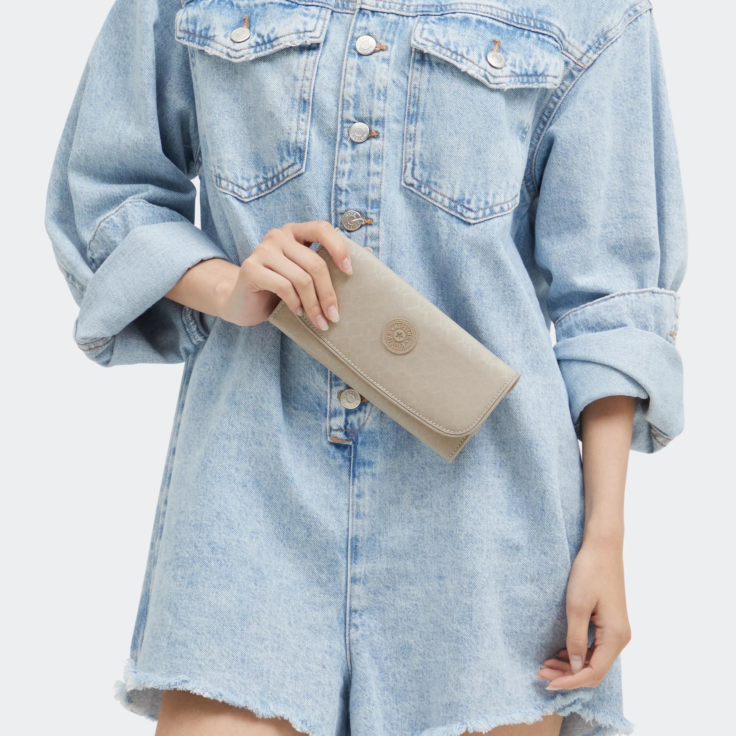 Money Land Printed Snap Wallet - 图片 2