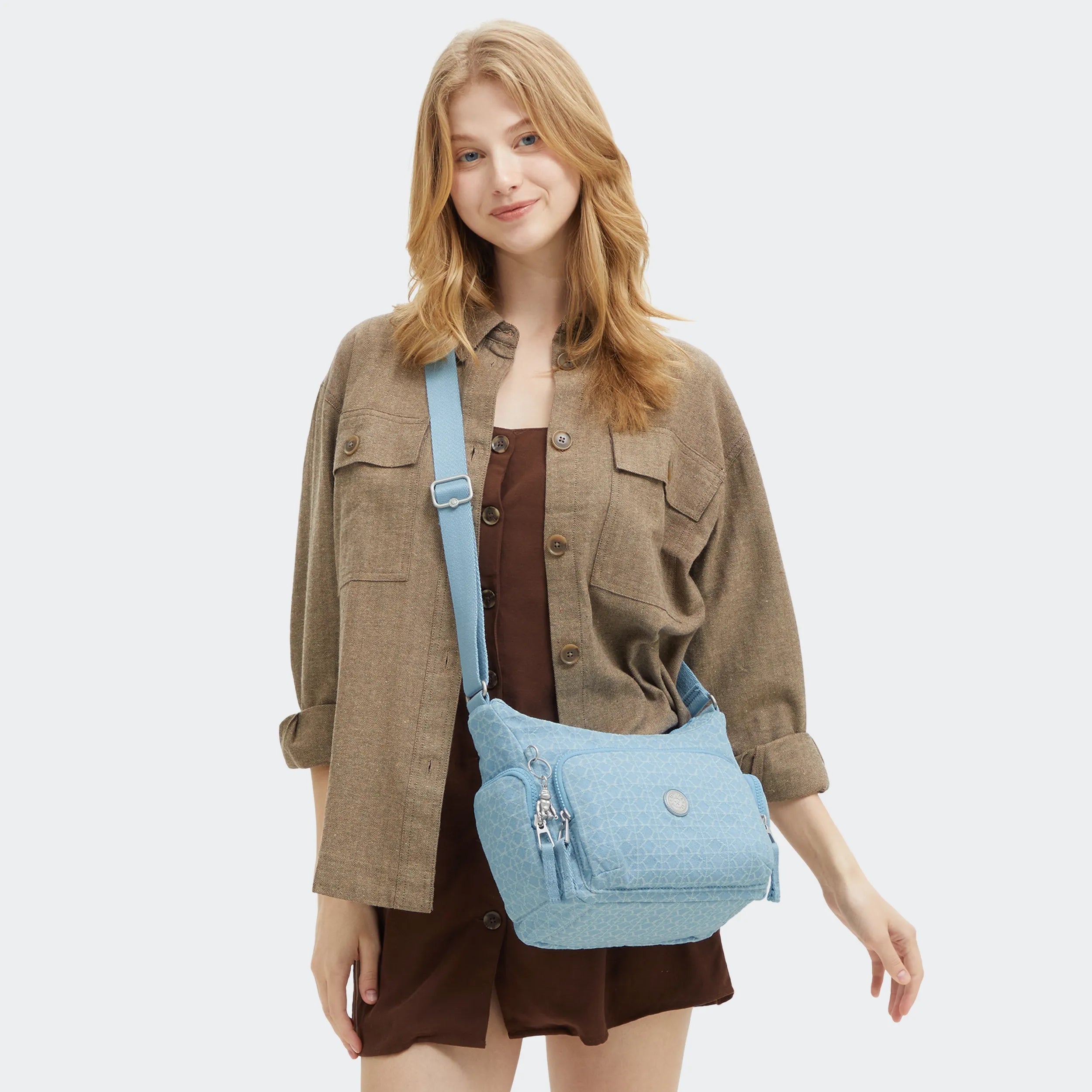 Gabb Small Printed Denim Crossbody Bag - 图片 2