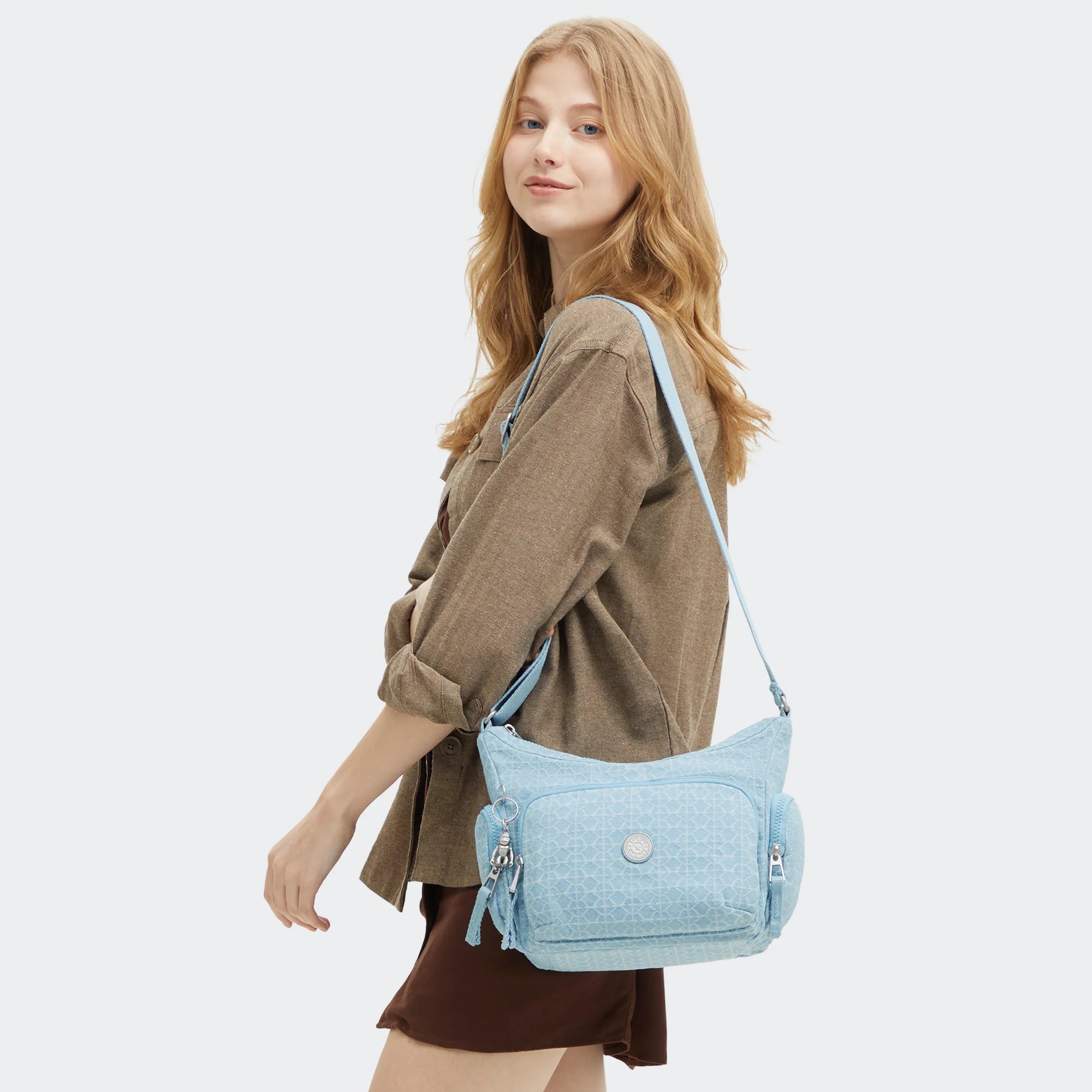 Gabb Small Printed Denim Crossbody Bag - 图片 7