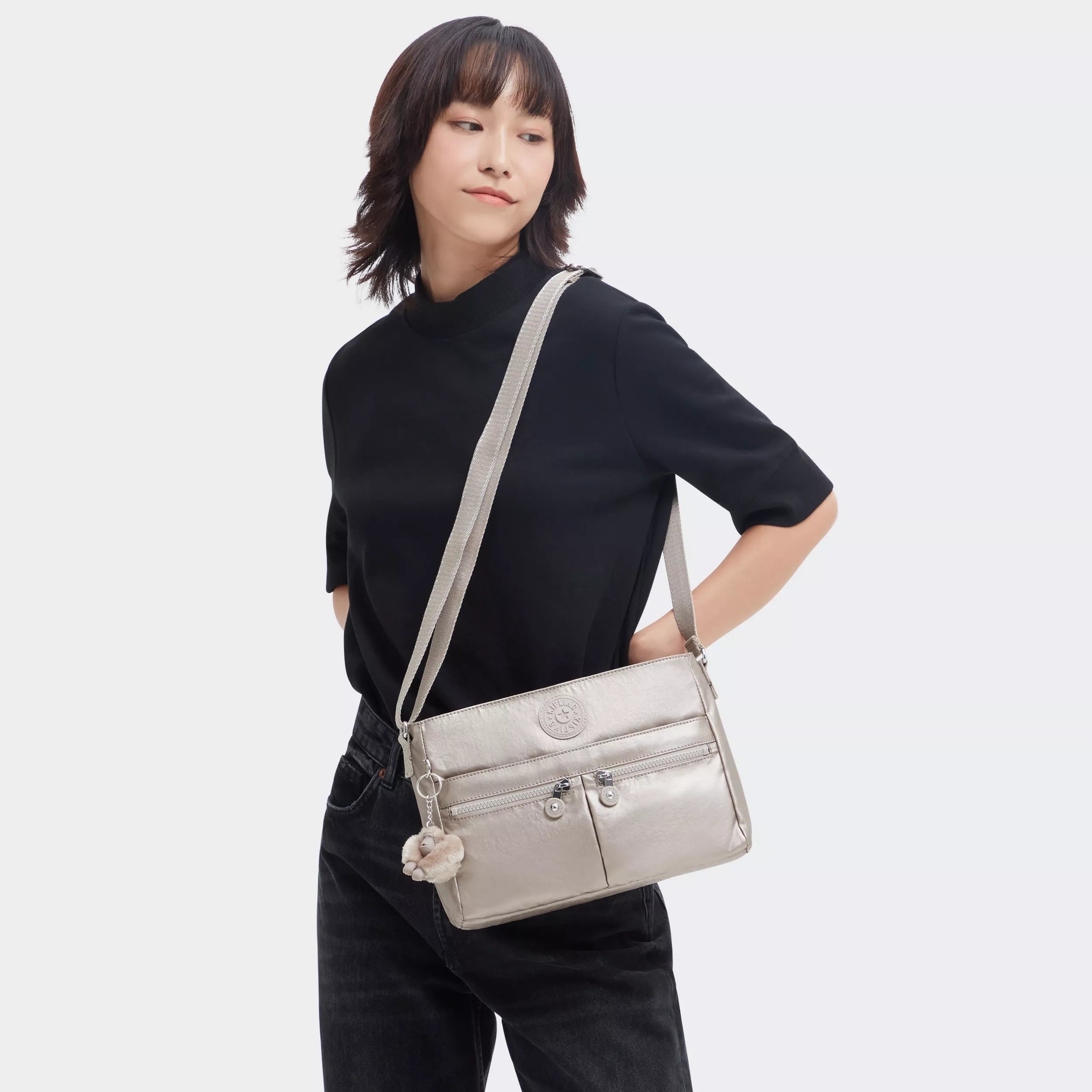 New Angie Metallic Crossbody Bag - 图片 2
