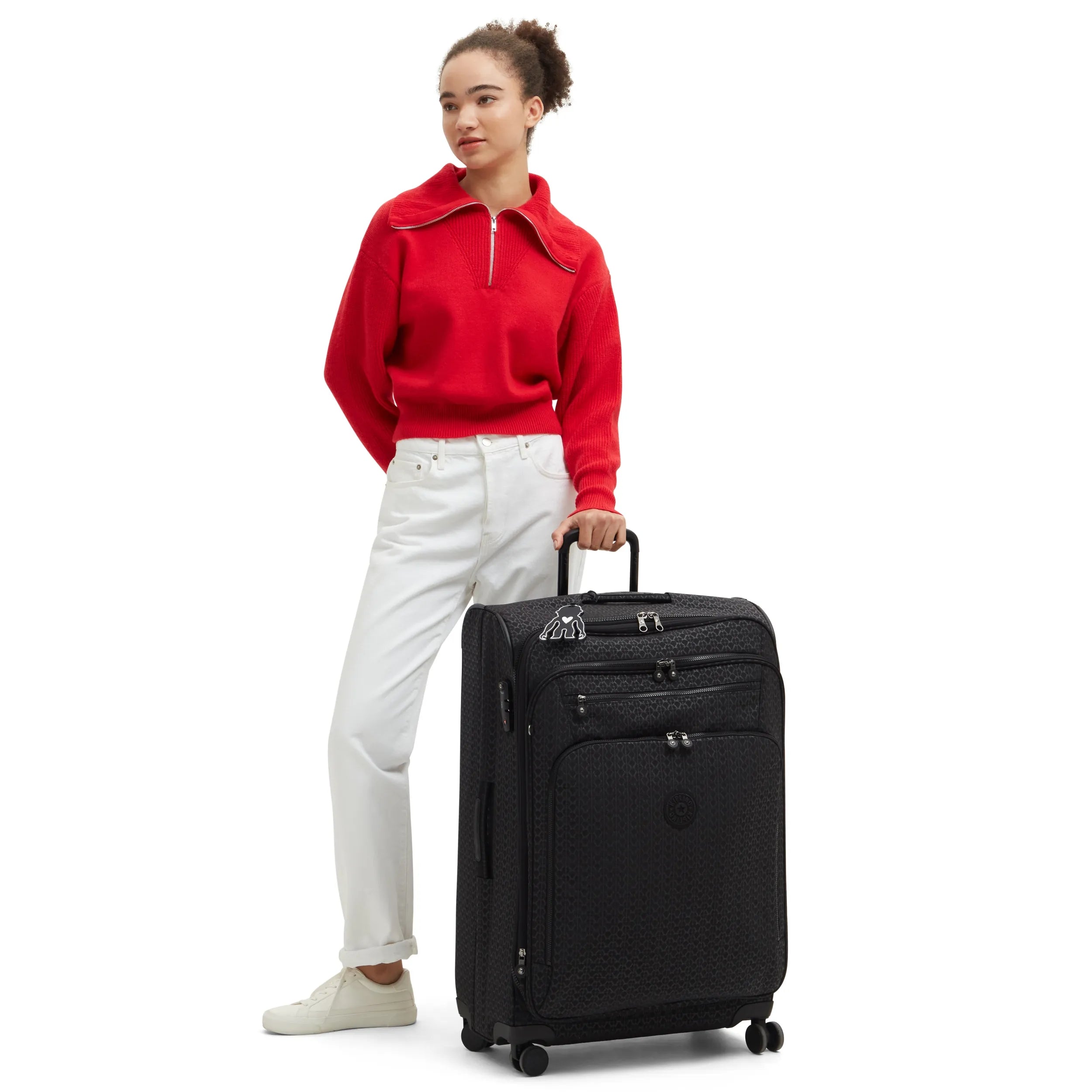 Youri Spin Large Printed 4 Wheeled Rolling Luggage - 图片 2