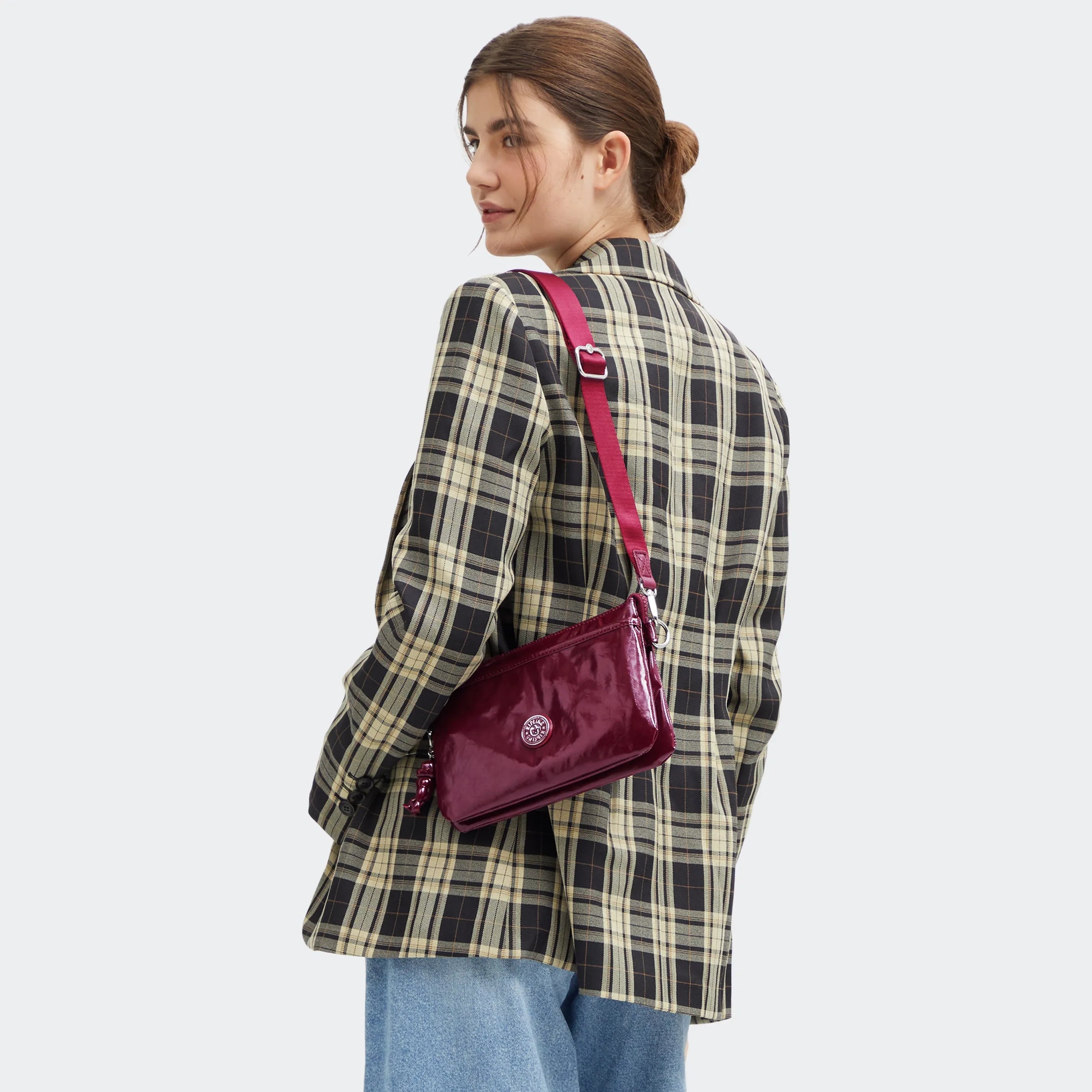 Riri Glossy Crossbody Bag - 图片 2