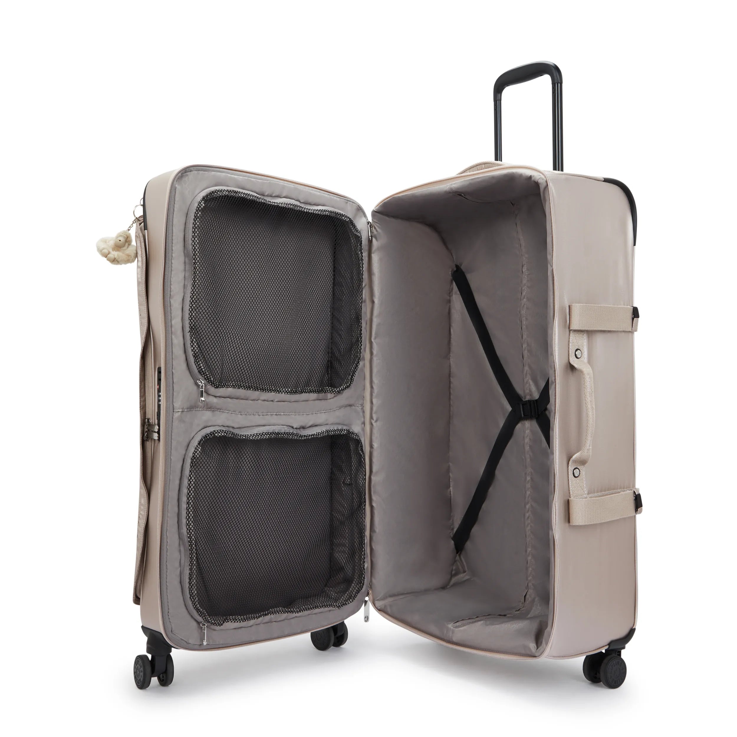 Spontaneous Large Metallic Rolling Luggage - 图片 4