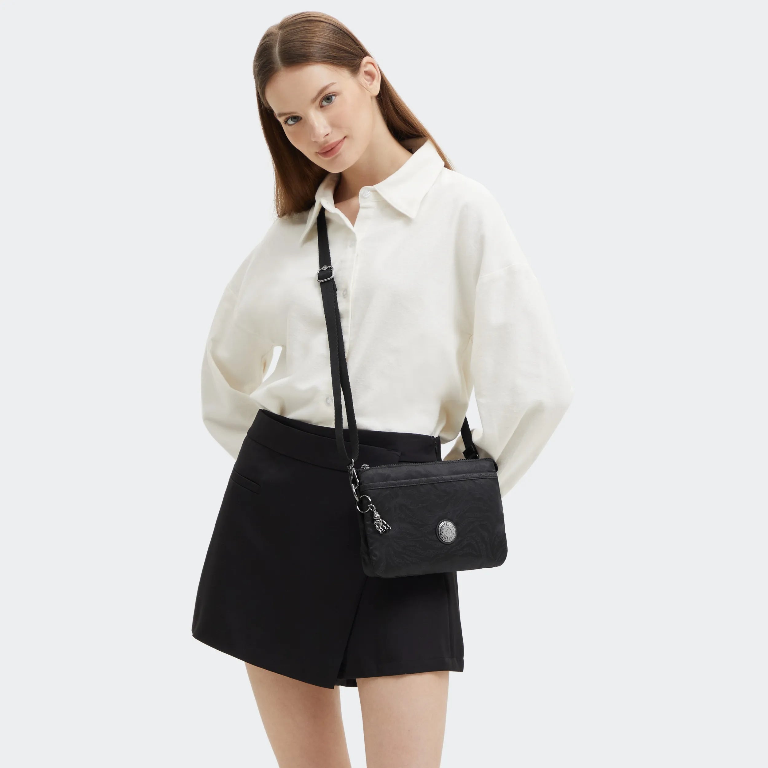 Riri Jacquard Crossbody Bag - 图片 7