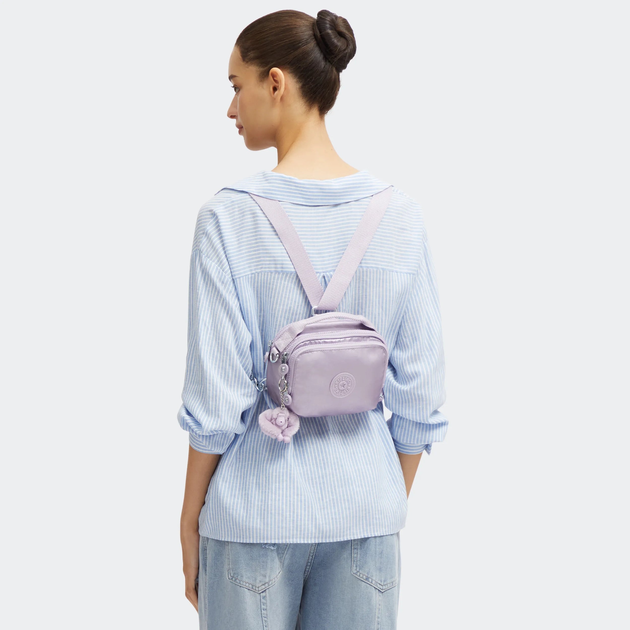 Cahir Convertible Mini Metallic Backpack - 图片 2