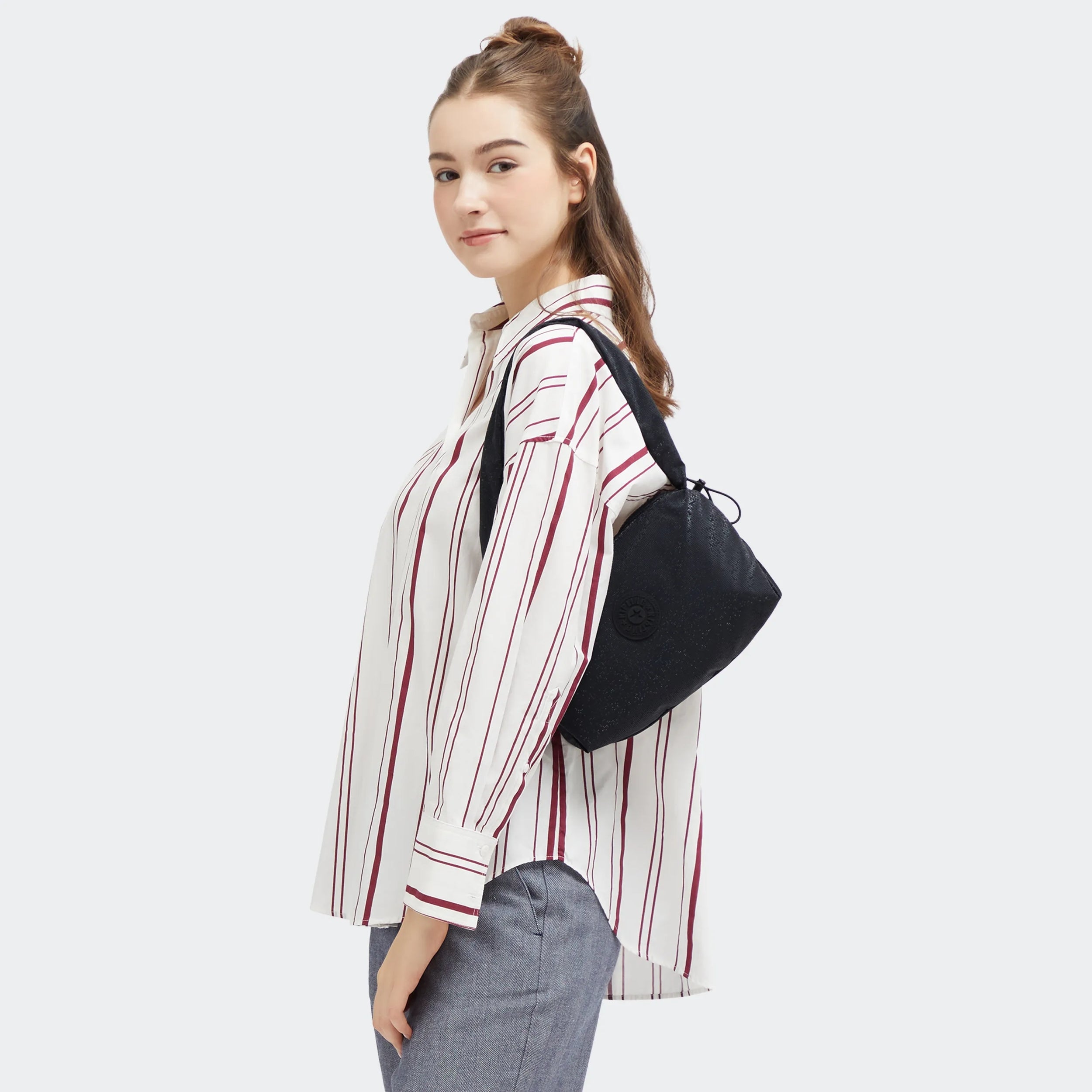 Eleni Smooth Satin Shoulder Bag - 图片 7