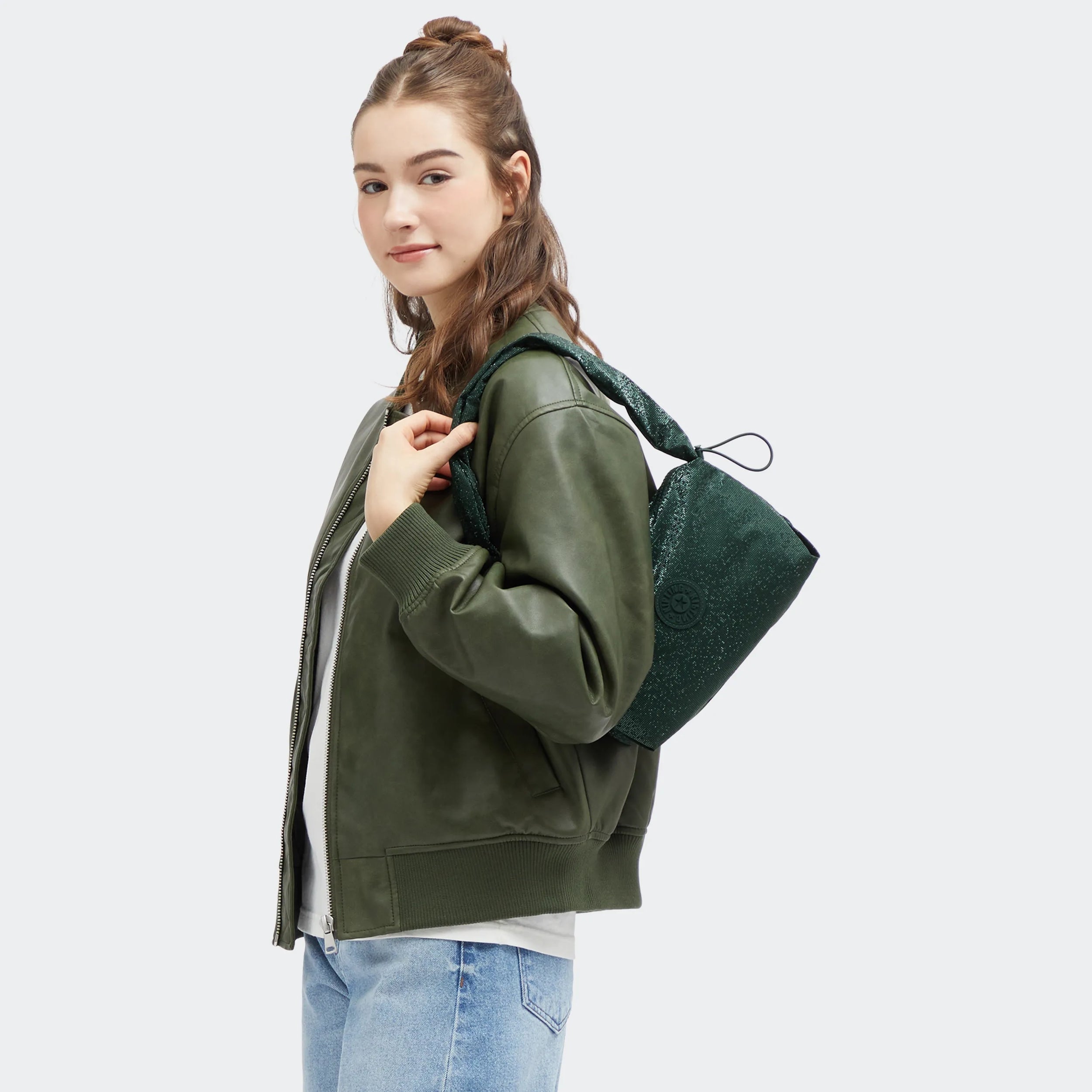 Eleni Smooth Satin Shoulder Bag - 图片 2