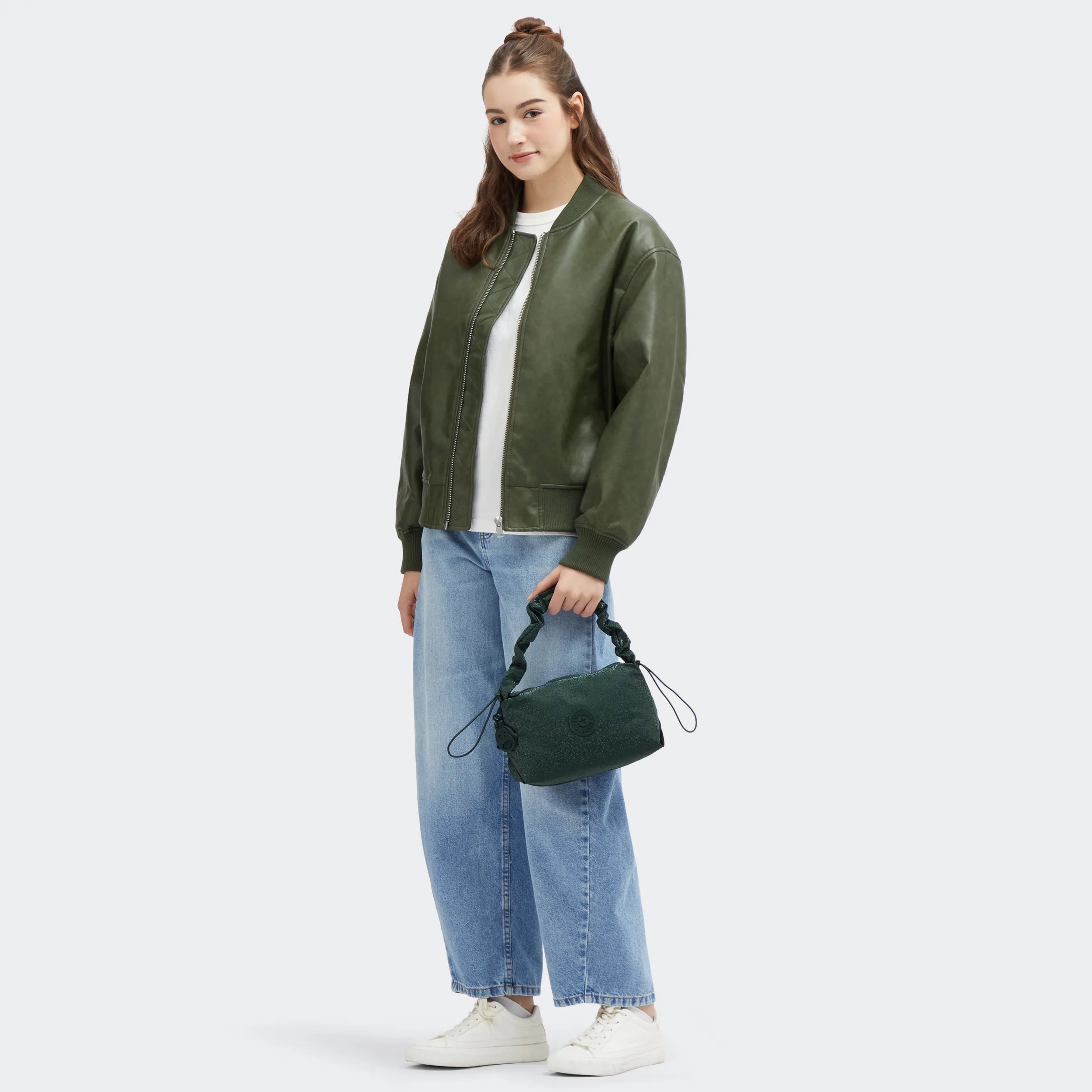 Eleni Smooth Satin Shoulder Bag - 图片 7