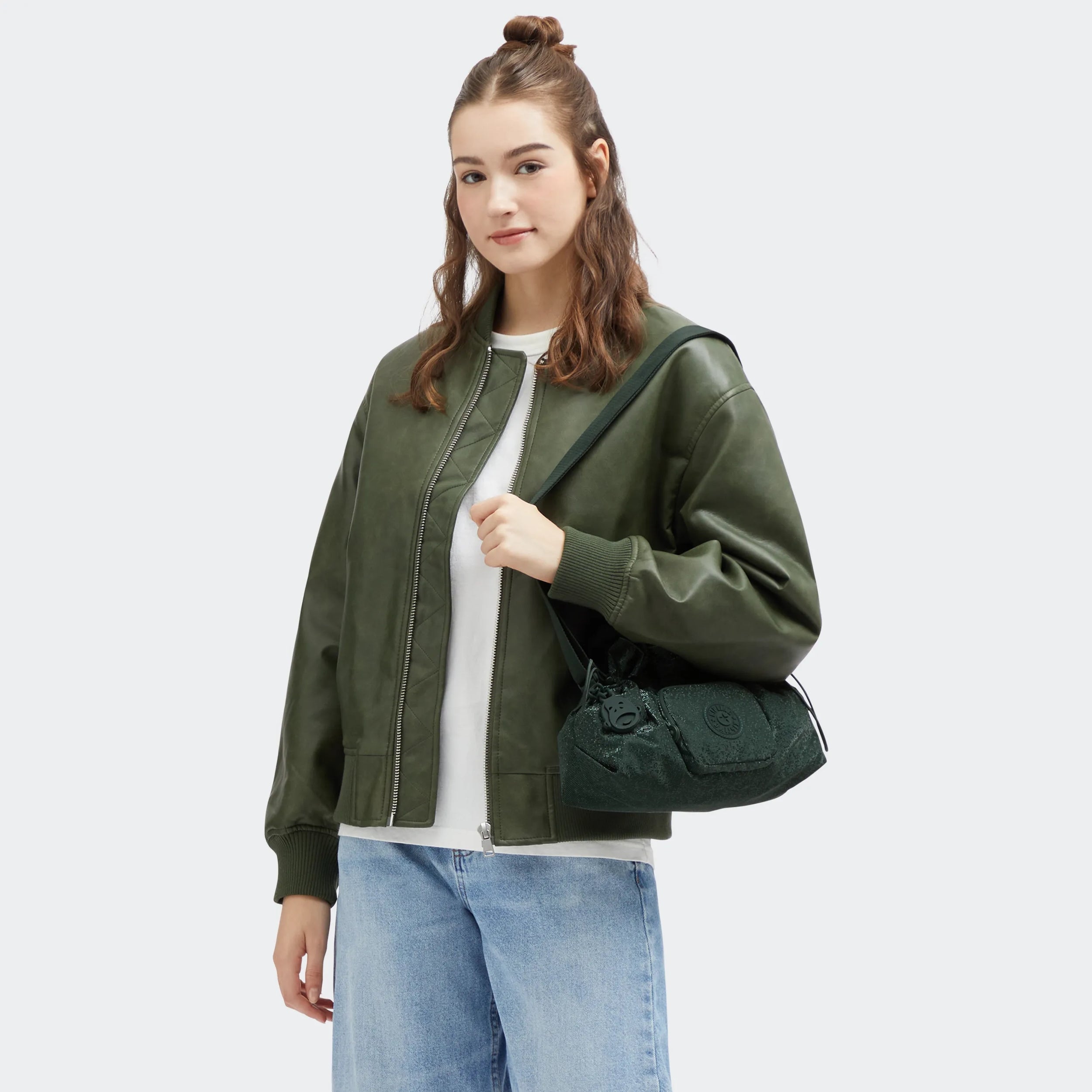 Elza Smooth Satin Crossbody Bag - 图片 2