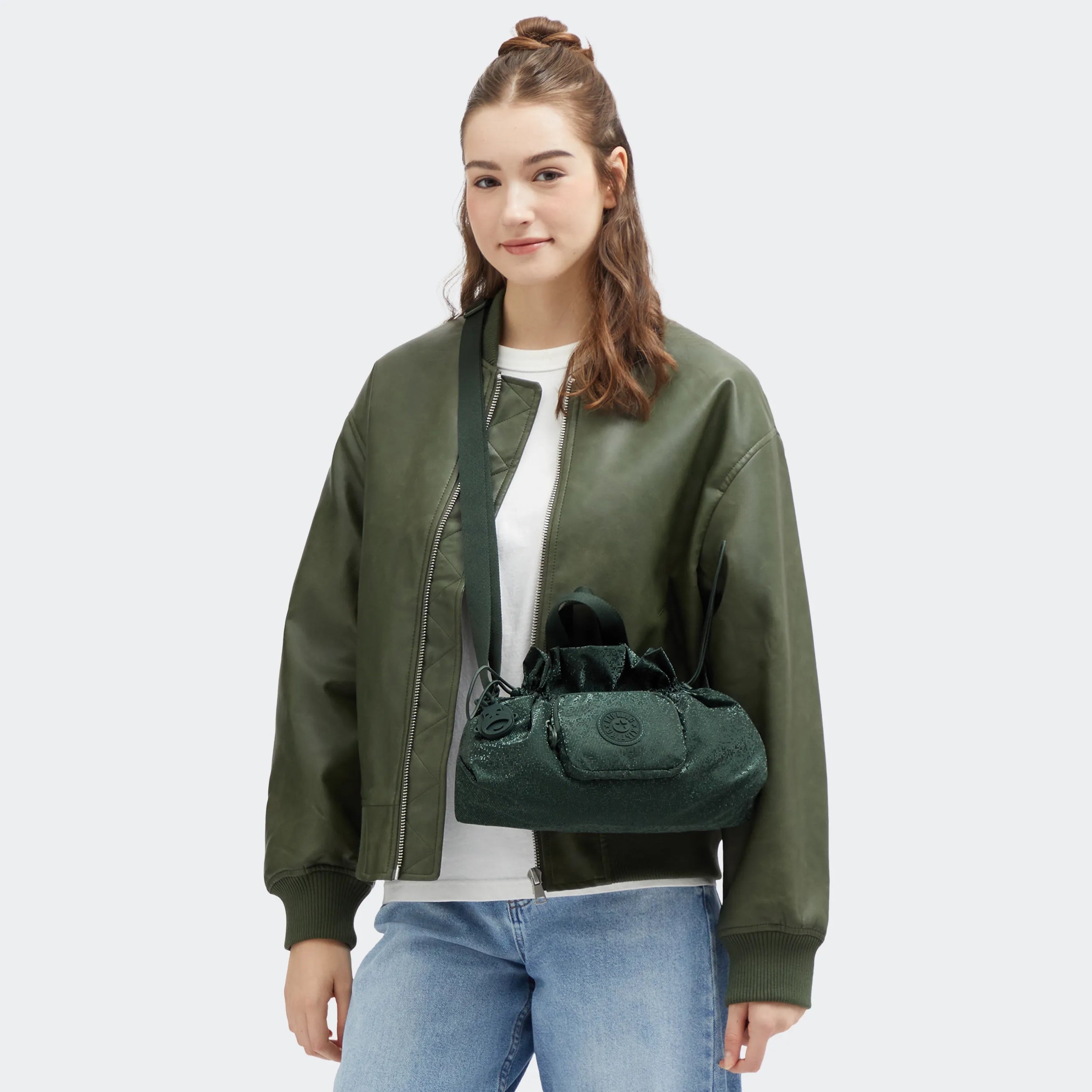 Elza Smooth Satin Crossbody Bag - 图片 7