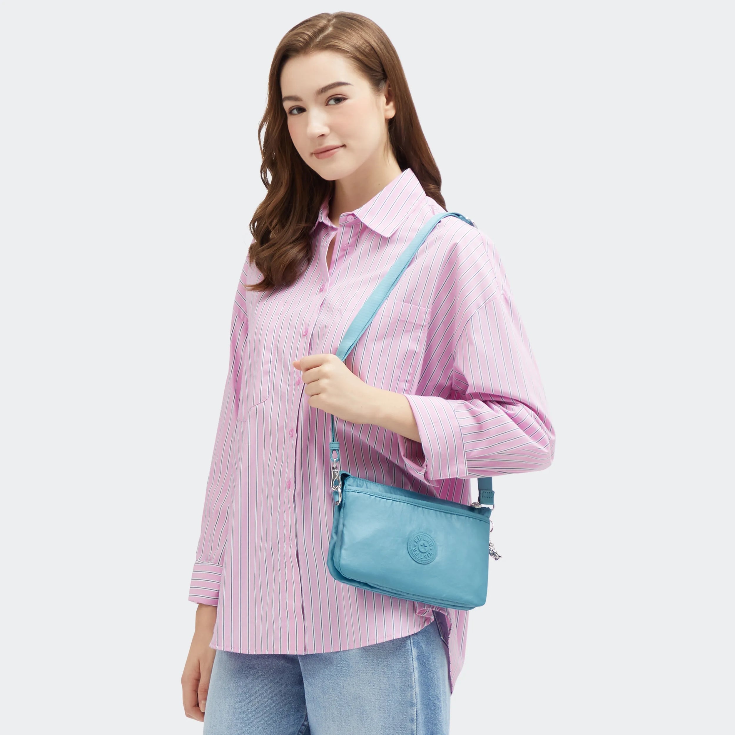 Riri Studded Metallic Crossbody Bag - 图片 8