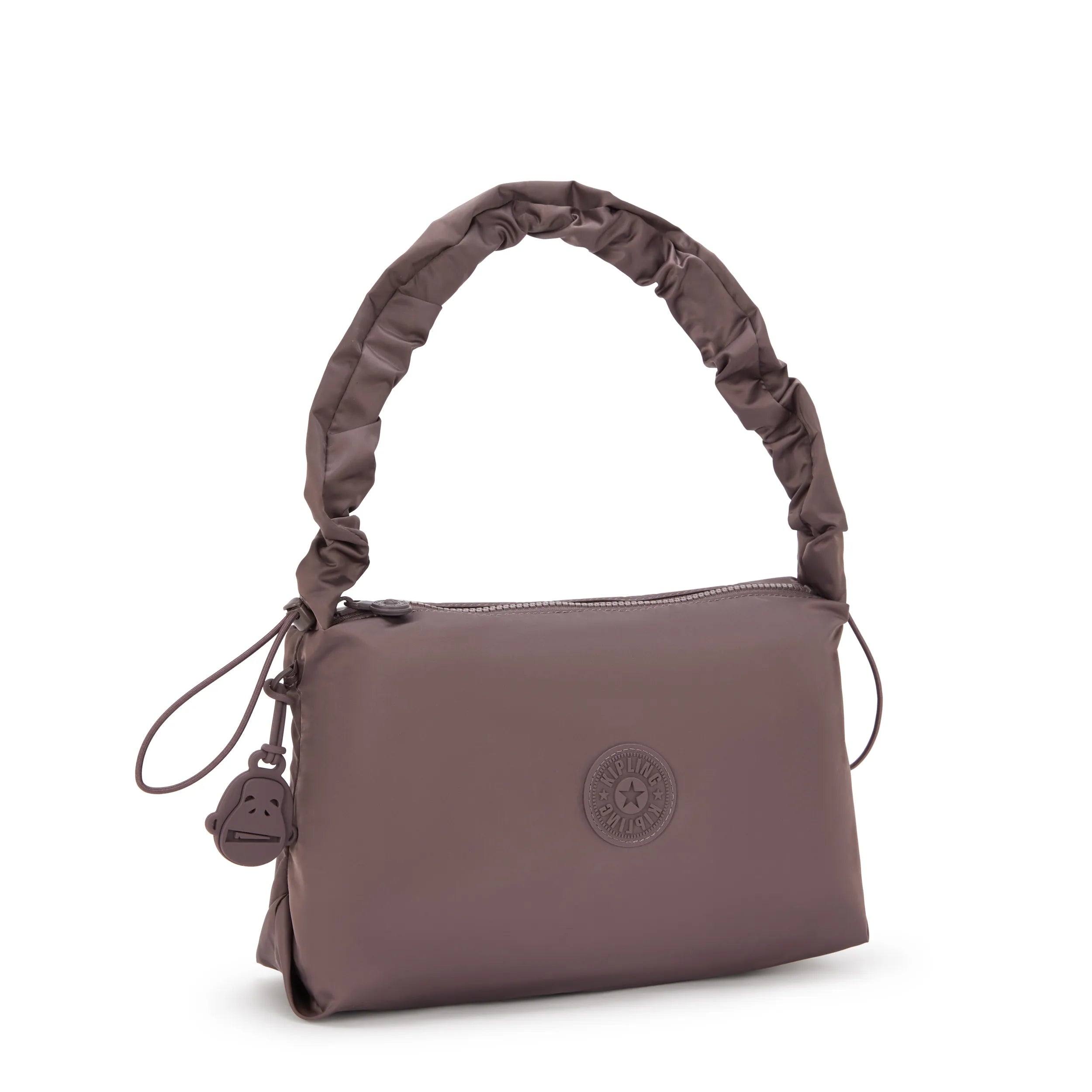Eleni Medium Smooth Satin Shoulder Bag - 图片 5