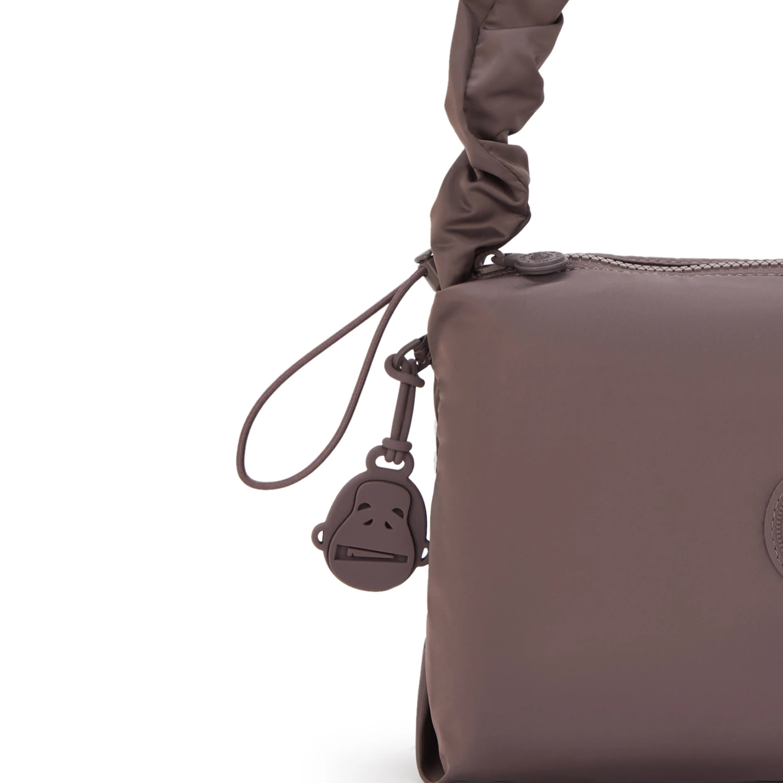 Eleni Medium Smooth Satin Shoulder Bag - 图片 6