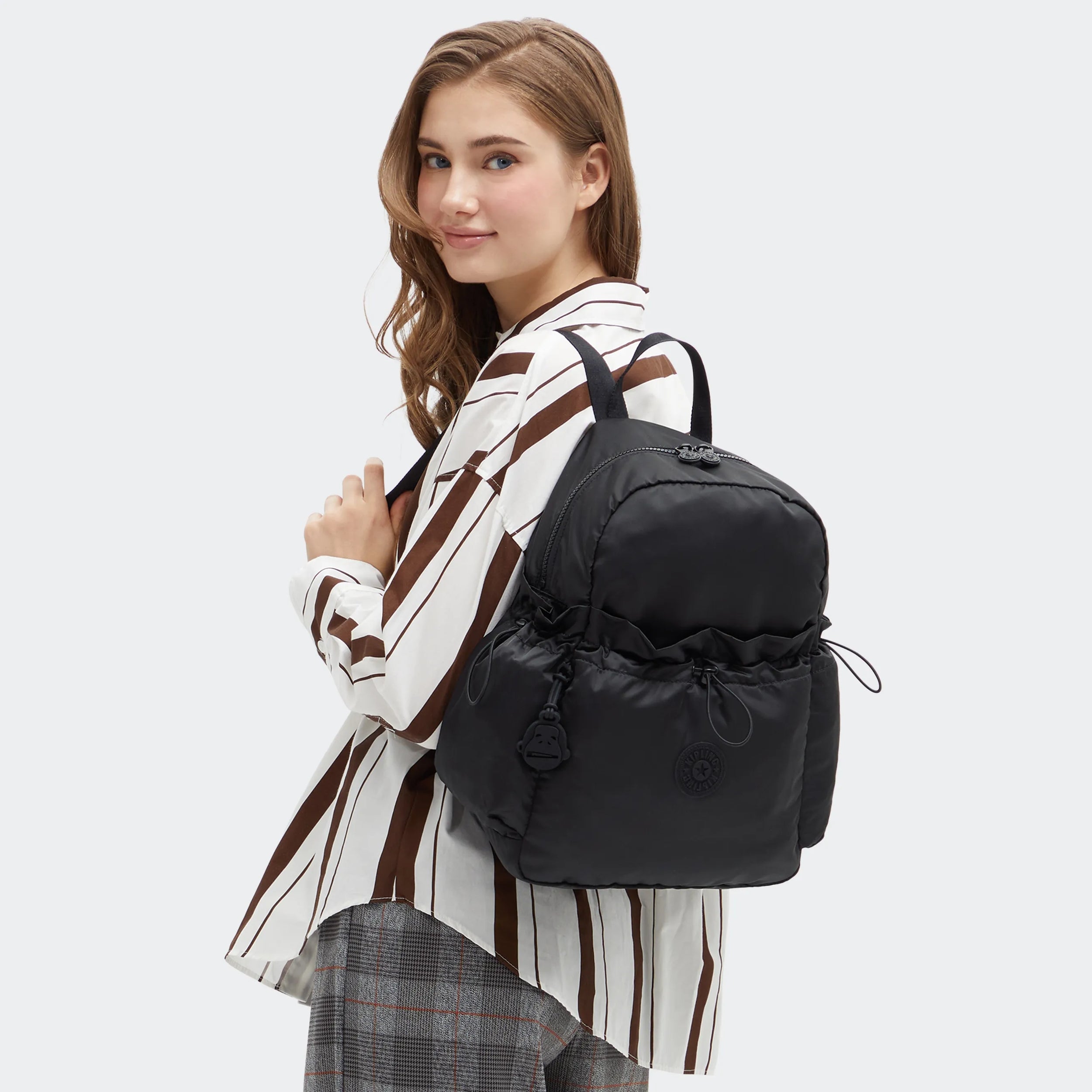 Amita Smooth Satin Backpack - 图片 2